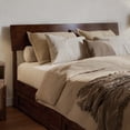 thumbnail image 5 of Norla Queen Wood Platform Bed with Footboard and Twin XL Trundle in Walnut, 5 of 13