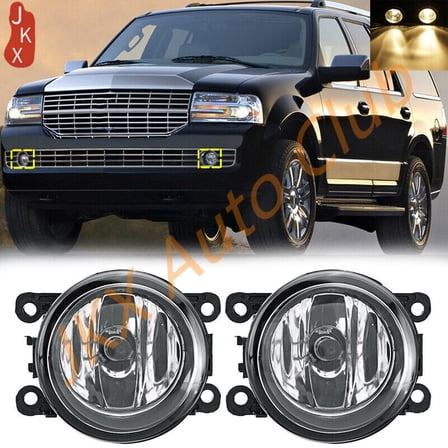 Fit For 2007-2015 Lincoln Navigator b Pair Front Bumper 2PCS Fog Lights Lamps
