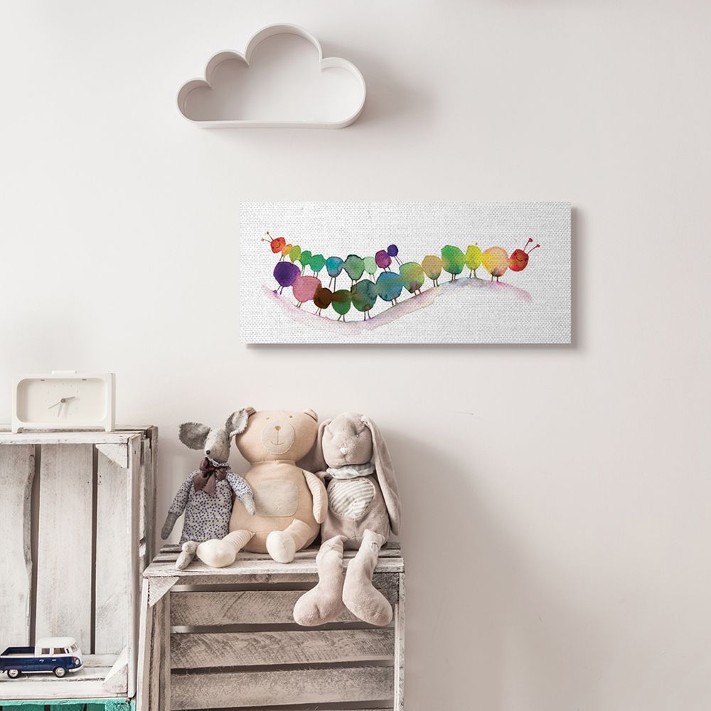 Stupell Home Decor Rainbow Canvas Art Print, 10" x 1.5"