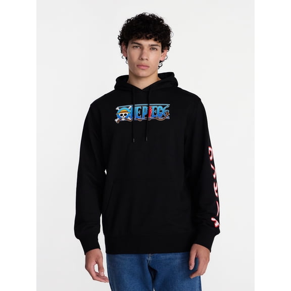 One Piece Men's and Big Men's Graphic French Terry Fleece Hoodie, Sizes XS-5XL