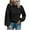 Black, variant on Herrnalise Women's Knitted Crop Tops Fashion Women Solid Color Long Sleeve Pullove Round-Neck Casual Sweater Tops Pullover Jumper Sweaters