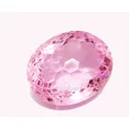 thumbnail image 2 of Loose Gemstone 90 Carat Rose Quartz Football Carving Oval Gulabi Sphatik, 2 of 2