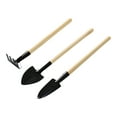 thumbnail image 4 of Mini Garden Tools - Indoor Plant Tools - 3 Piece Garden Tool Set Small Hand Tools for Gardening 6.8 Inch for Planting Flowers Black Size:L, 4 of 6