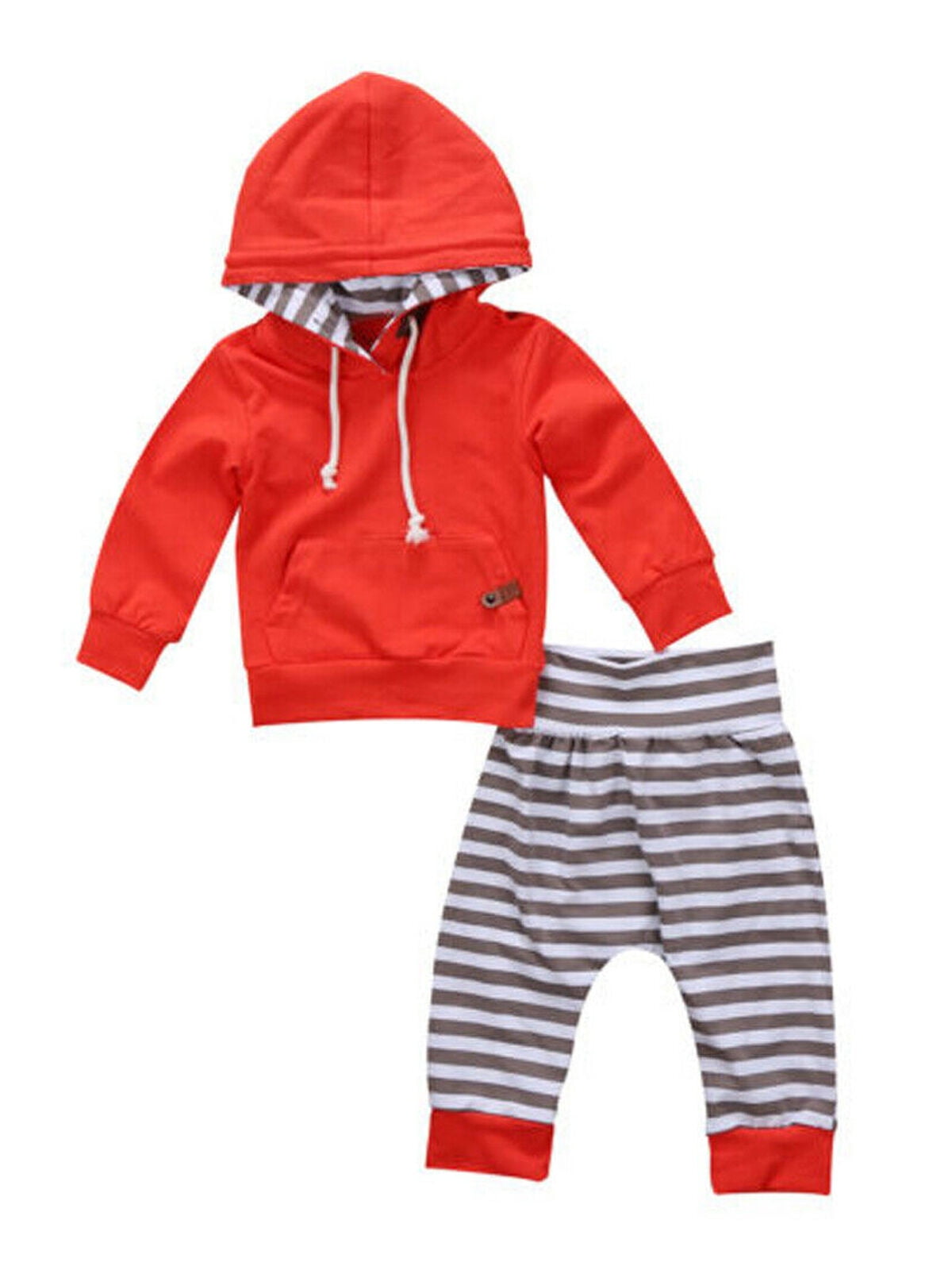 FOCUSNORM Newborn Kids Baby Boy Outfits Warm Clothes Romper Jumpsuit