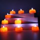 thumbnail image 5 of 12 velas LED de calabaza para Halloween - decoración espeluznante para fiestas, interior y exterior, luces intermitentes blancas, baterías incluidas, 5 of 7