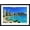Black Frame, variant on Art.com Palm trees on the beach, Diamond Head, Waikiki Beach, Oahu, Honolulu, Hawaii, USA Photographic Print, White Frame Wall Art, 23" x 17"