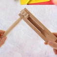 thumbnail image 3 of IFANLANDOR 1Pcs Wood Percussion Instrument Traditional Matraca Toy for Kids Auditory Development During Playtime, 3 of 8