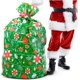 thumbnail image 1 of Bolsas de botín de regalo de regalo de Navidad ecológicas personalizadas con soluciones decorativas de envoltura de regalos con impresión de logotipo de Feliz Navidad, 1 of 3