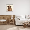 thumbnail image 3 of Stupell Industries Southwestern Cowgirl Portrait Abstract Painting Gray Framed Art Print Wall Art, 24 x 24, 3 of 9