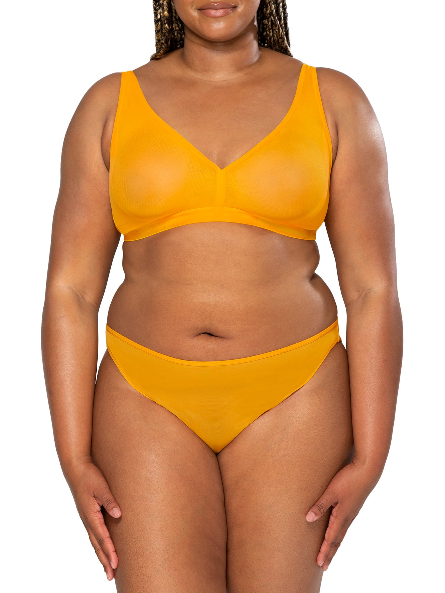 Smart & Sexy Women's Sheer Mesh Plunge Bralette, Style-SA1422