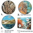thumbnail image 3 of Designart "The Kingdom Of Coral And Anemones III" Coastal Coral Under Water Canvas Art Print, 3 of 7