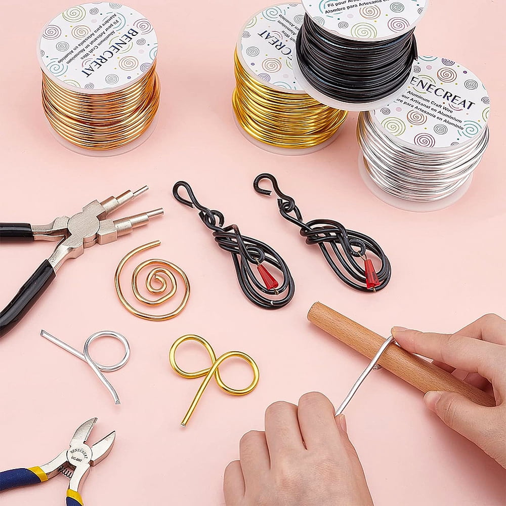 9 Gauge Jewelry Craft Aluminum Wire 55 Feet Bendable Metal Sculpting Wire for Craft Floral Model Making (Black 3mm) DIY