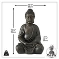 thumbnail image 4 of Buddha Statue, 19 3/4 Inch Tall From the Serenity Collection, 4 of 7