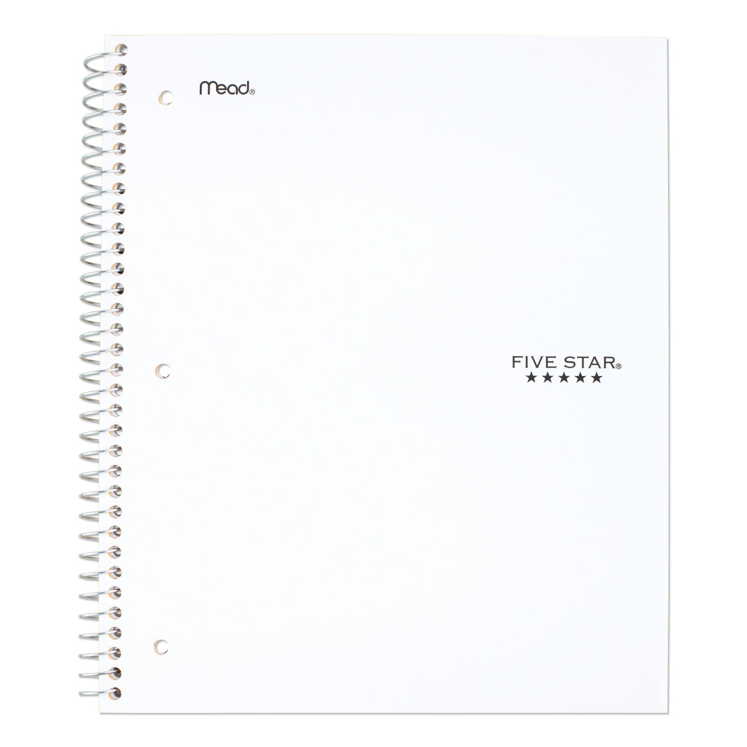 Mead Wire Bound Notebook, 5 Subjects, College Rule, Assorted Color Covers, 11x8.5, 200 Sheets
