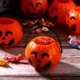 thumbnail image 2 of Small Plastic Pumpkin Candy Buckets Orange 6Set 2.8X2.8X2.4In, 2 of 4