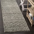 thumbnail image 2 of SAFAVIEH Arizona Teagan Geometric Shag Runner Rug, Brown/Ivory, 2'6" x 14', 2 of 8