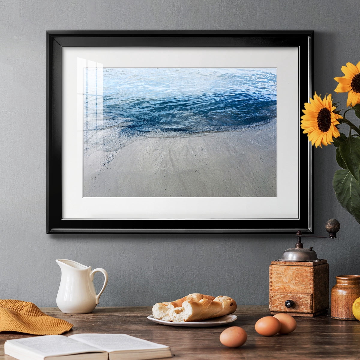 Aegean Blue Water Premium Framed Print - Ready to Hang
