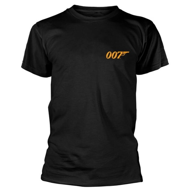 James Bond - Camiseta Goldfinger Póster de la Película de Algodón para Adultos Unisex (Negro)