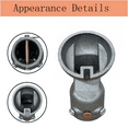 thumbnail image 6 of Sloped Ceiling Fan Adapter for Sloped & Vaulted Ceilings up to 45°, Black Ceiling Fan Bracket Mount Kit, Mounting Bracket (Sand Nickel), 6 of 6