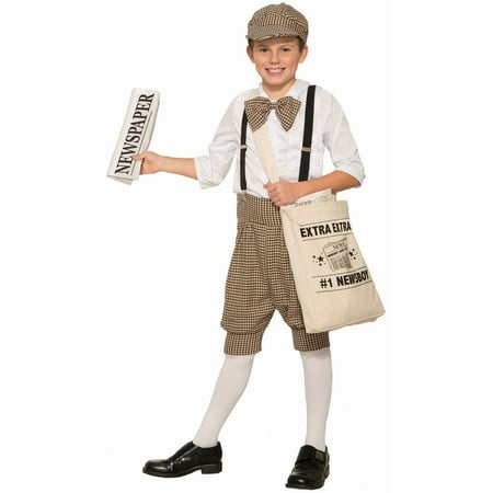Halloween Newsboy Child Costume