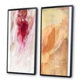 thumbnail image 3 of Designart "Tranquil Bliss in Raspberry Hues II" Abstract Liquid Ink Framed Wall Art Set Of 2 - Modern Pink Gallery Wall Frame Set For Home Decor, 3 of 6