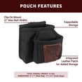 thumbnail image 3 of Pouch Occidental Leather con doble clip para cinturón de trabajo de 2 pulgadas, 3 of 4