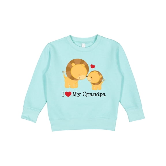 Inktastic I Love My Grandpa Toddler Sweatshirt