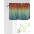 thumbnail image 6 of Valances for Windows Abstract Gradient Rod Pocket Cafe Window Treatments Valance Curtains for Kitchen Bathroom Laundry Basement Windows 42"x18", 6 of 9