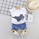 thumbnail image 2 of Conjunto de niño Gibobby Trajes Dinosaur Tops Shorts Letter Baby Shirt T 110, 2 of 4