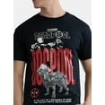 thumbnail image 4 of Deadpool 3 Men's & Big Men's Dogpool Graphic Tee with Short Sleeves, Sizes S-3XL, 4 of 5