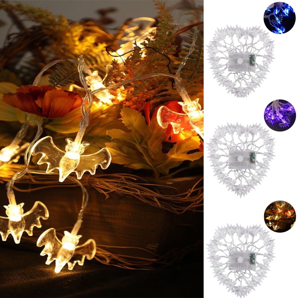 Travelwant Halloween Bat String Lights, Solar Powered Bat LEDs