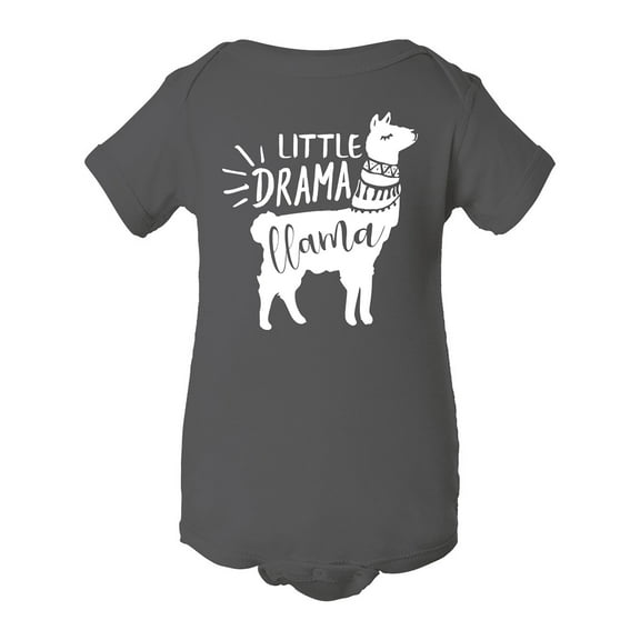 little drama llama funny bodysuit for girls