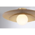 thumbnail image 5 of Sherrer 1-Light Ceiling Light in Warm Brass, 5 of 6