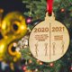 thumbnail image 4 of Navidad De Madera 2021, Colgante Epidémico, Adorno Colgante Para Árbol De Navidad, Decoración Vogacara HA044223-03, 4 of 6