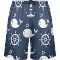 thumbnail image 2 of GZHJMY Anchor Pajama Pants Short for Men, Lounge Pants Lightweight Men Pajama Bottoms with Drawstring Pockets, Christmas New Year Birthday Gifts, XX-Large, 2 of 7