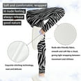 thumbnail image 5 of COEQINE Zebra Stripes Grey Stretchy Girls Athletic Legging Kids Dance Workout Running Soft Comfort Yoga Pants for 4-5 Years Kids Girls, 5 of 7