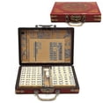 thumbnail image 1 of 2023 New 144tiles Mah Jong Game Set Chinese Traditional Mahjong + English Instruction Hot, 1 of 4