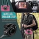 thumbnail image 5 of Funda de TPU + PC a prueba de golpes para tableta con soporte, ranura para bolígrafo y correa para el hombro para iPad Mini 2019 / Mini 4 (rosa oscuro), 5 of 5