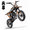 Orange, variant on QEASET Mini Gas Powered Ride-On Motorcycle, 39CC 4-Stroke Engine with Disc Brakes, 20 MPH Top Speed, 6.3" Ground Clearance, Supports Up to 165 lbs, Minimal Assembly, Blue