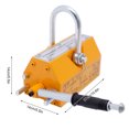 thumbnail image 2 of Miumaeov Magnetic Lifter Lifting Magnet with Release Permanent Steel Magnetic Lifter Heavy Duty Magnet for Hoist Shop Crane Block Board, 2 of 11