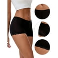 thumbnail image 3 of Unique Bargains Seamless Ice Silk Lace Trim Slip Shorts S Black Y2, 3 of 6