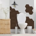 thumbnail image 2 of Hexagon Wood Grain Peel and Stick Wall Tiles, 10 PCS Self-Adhesive PVC Vinyl Backsplash Tiles, Waterproof Removable Hex Tile Stickers for Kitchen Bathroom Living Room, 7.87x9.06 inch, 2 of 7