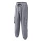 thumbnail image 5 of Pantalones largos para hombre, moda informal, cómodos, sólidos, con bolsillos, cintura con cordón, ribete regular, pantalones de poliéster para hombre, 5 of 5