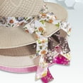 thumbnail image 3 of Travelwant Summer Straw Hat Bowknot Beach Sun Protection Hats Wide Brim Caps Summer Beach Sun Protective Hat Straw Hats for Women, 3 of 7