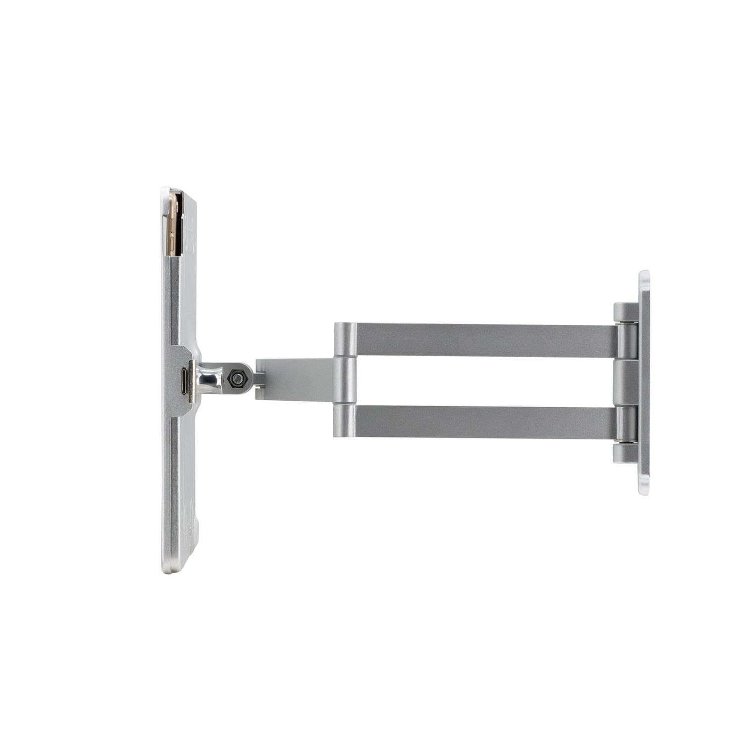 CTA Digital Articulating Wall Mounting Security Enclosure for iPad 7th and 8th Gen, iPad Air 3 and iPad Pro 10.5 - Silver