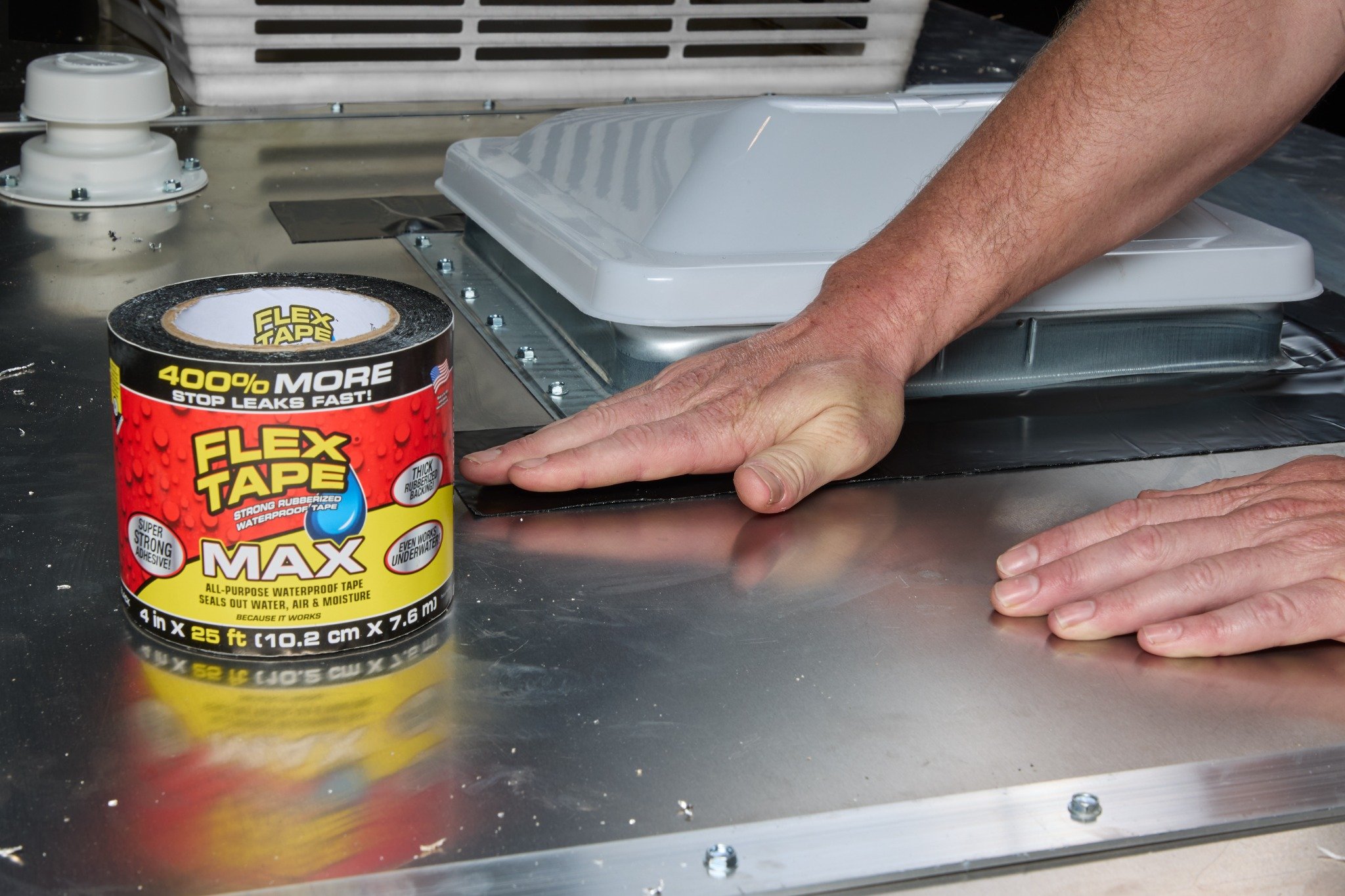 Flex Tape Max 4in x 25ft Black Flexible Waterproof Tape