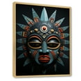 thumbnail image 2 of Designart "Tribal Mask African Chokwe" African Tribal Floater Framed Wall Art Print, 2 of 7