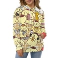 thumbnail image 5 of Pompompurin Hoodie 3D Print Pullover Hooded Long Sleeve Sweatshirts Tops Blouse with Pocket for Mens Womens, 5 of 8