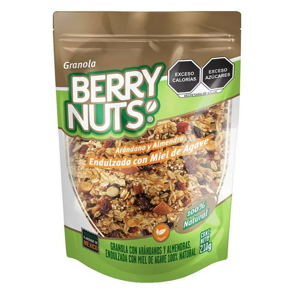 Granola Berry Nuts arándano y almendra con miel de agave 210 g