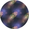 thumbnail image 1 of Ahgly Company Machine Washable Indoor Round Transitional Night Blue Area Rugs, 3' Round, 1 of 7